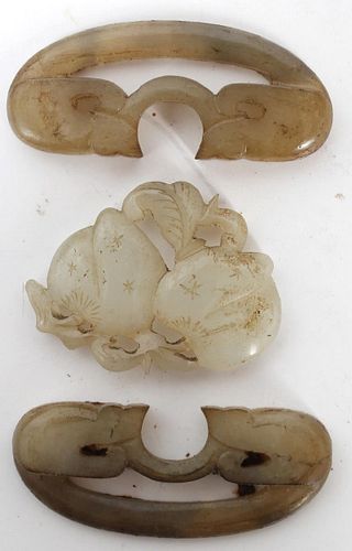 (3) Chinese Carved Jade Ornaments