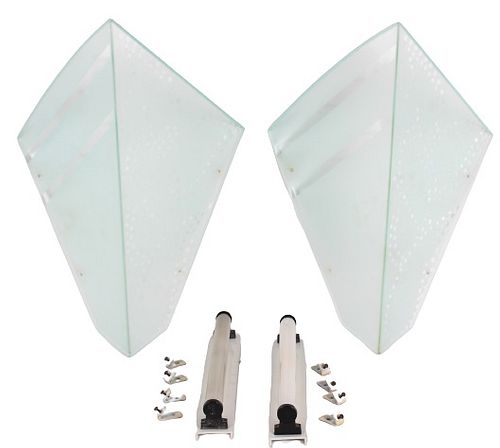Pair of Art Deco Style Glass Sconces