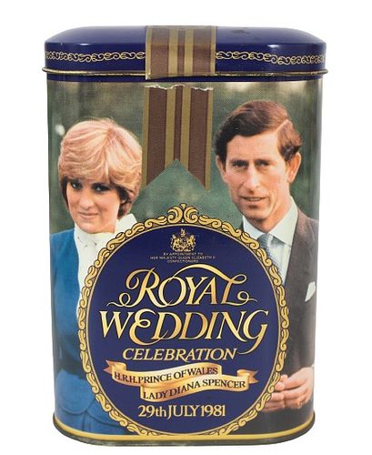 Vintage Royal Wedding Celebration Toffee Canister