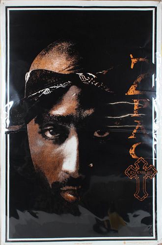 Tupac Shakur Black Light Poster