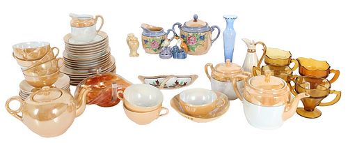 (59) Pieces of Assorted Porcelain & Glass
