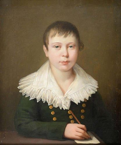 YOUNG ARISTOCRATIC BOY OIL PAINTING