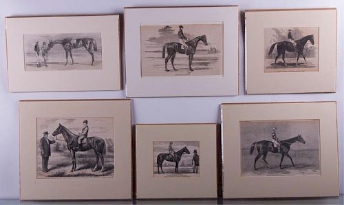 19th Century Equestrian Prints, Six (6)