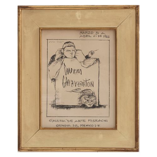 JOSÉ LUIS CUEVAS, Cuevas Charenton, Galería de Arte Misrachi, Firmada a lápiz, Litografía 6 / 20, 32.5 x 25 cm