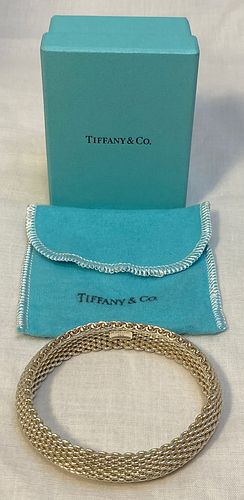 TIFFANY & CO Sterling Silver Somerset Mesh Bracelet