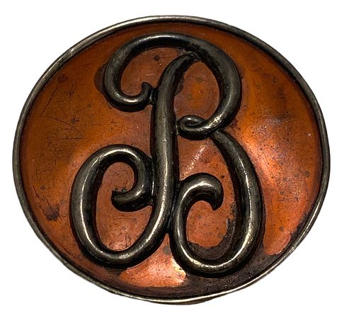 Sterling Monogram Pin "B"