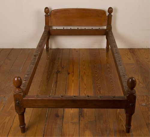 19th Century Pine Child's Bed