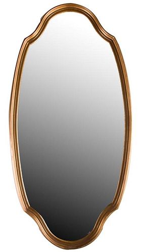 Gilded Oval Mirror