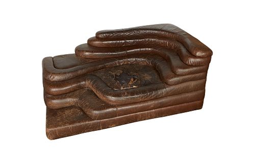 Ubald Klug Leather Terrazza Couch - Damaged