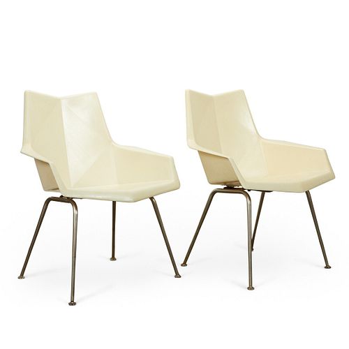 Pr: Paul McCobb Faceted Form Armchairs Origami