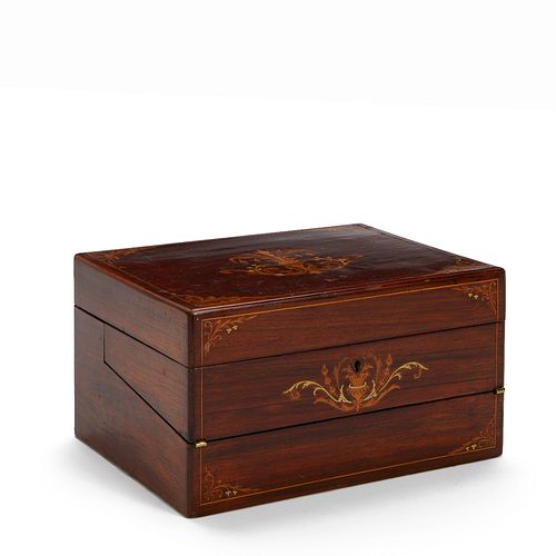 Portable Writing Desk w/ Marquetry
