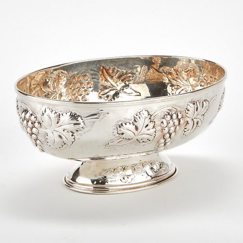 Lovi Italian Silver Bowl w/ Repousse Decoration