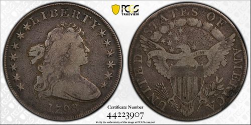 1798 Large Eagle Dollar USA PCGS VG08