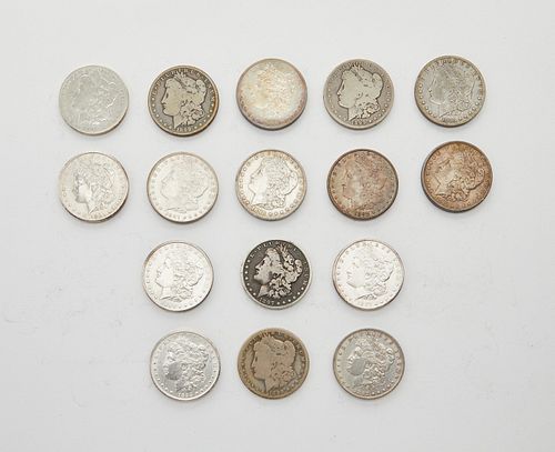 Grp: 16 Morgan Silver Dollars 1897-1899