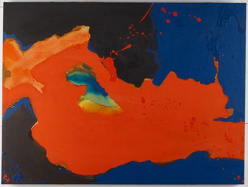 Andra Birkerts Abstract Oil Painting 1970