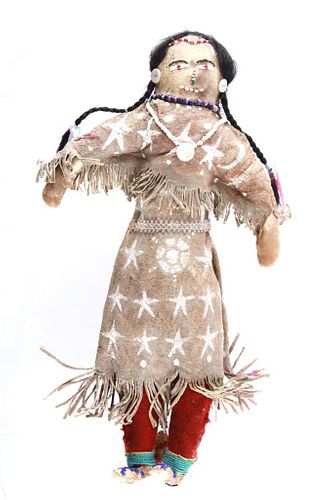 Ghost Dance Lakota Sioux Beaded Double Doll