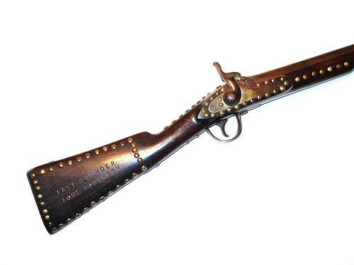 1850 Musket w/ Sioux Chief Fast Thunder Stamp
