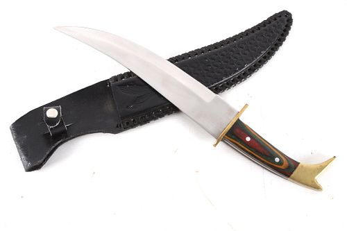 Persian Bladed Knife Boot Hilt & Custom Sheath