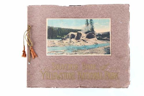 Antique Souvenir Book of Yellowstone National Park