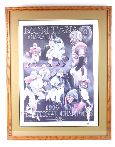Montana Grizzlies 1995 National Champions Poster