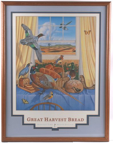 2000 Monte Dolack "Great Harvest Bread" Lithograph