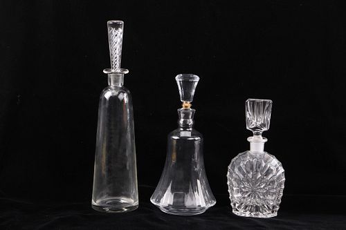 Hand Blown Crystal & Glass Decanters