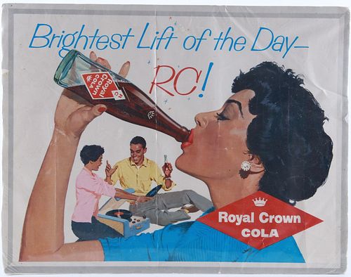 Rare! RC Cola African American Advertising Poster