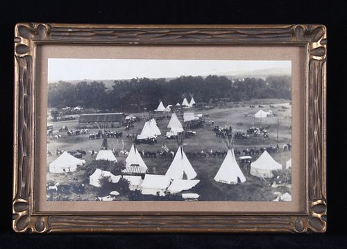 Original Montana Encampment Gelatin Silver Photo
