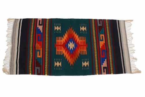 Zapotec Oaxaca Indian Hand Woven Rug