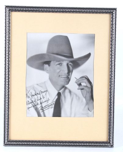 Will James (1892-1942) Signed Framed Photograph
