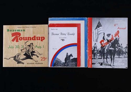 1942, 1947-1948 Bozeman Roundup Rodeo Programs