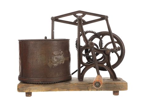 1865 Cast Iron Hand Crank Food Chopper