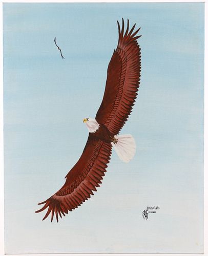 Cheyenne Larry Bixby Original Eagle Painting