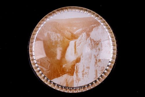 1930's Haynes Yellowstone Photo Paperweight