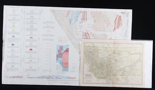 Montana & Devils Fence Topological/Geological Maps