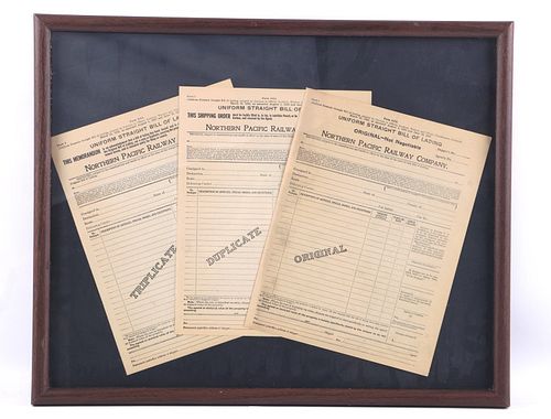 Northern Pacific Railway Co. Bills of Lading