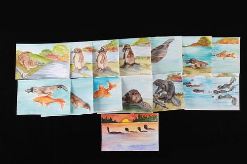 "Slappy the Platypus" Childrens Book Illustrations