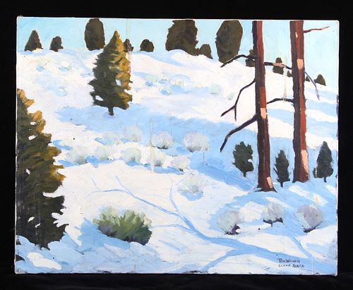 Original Oil Painting "Cedar Ridge" by Tom Waugh