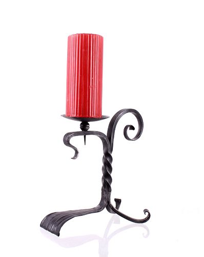 Early 1900's Cast Iron Candle Stick Holder