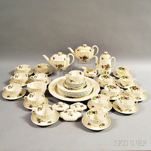 Approximately Fifty Pieces of Copeland Spode "Wicker Lane" Dinnerware.
