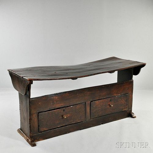 Oak Settle Table