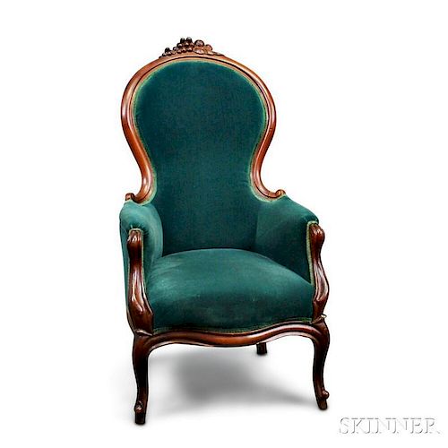 Victorian Walnut Parlor Chair