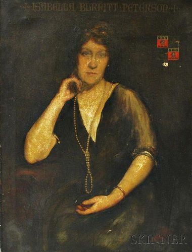 English School, 19th/20th Century       Portrait of Isabella Burritt Peterson.