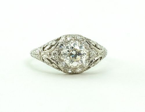 Kinscherf Co. Platinum and Diamond Ring
