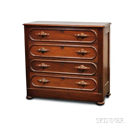 Renaissance Revival Carved Walnut Chest of Drawers
