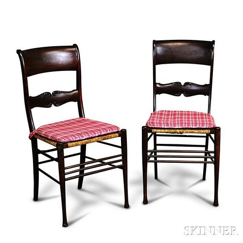Pair of Edwardian Mahogany Side Chairs
