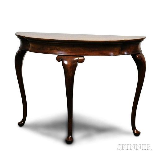 Queen Anne-style Walnut Console Table
