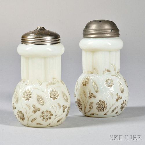 Two Dalzell, Gilmore & Leighton Findlay Onyx Silver Lustre Sugar Shakers