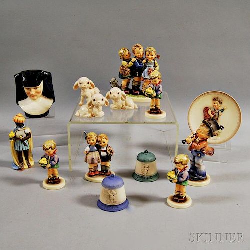 Fourteen Ceramic Hummel Figures