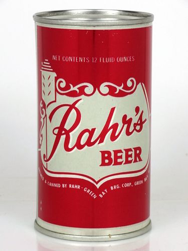 1958 Rahr's Beer 12oz 117-20 Green Bay, Wisconsin